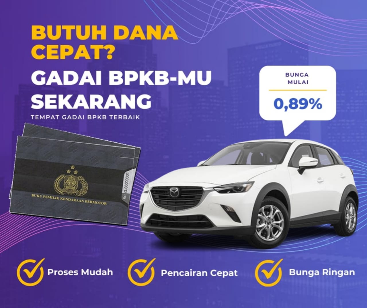 Kredit Jaminan Bpkb Mobil Mazda Cx-3 Dapat Dana Berapa? Seperti Ini Simulasinya